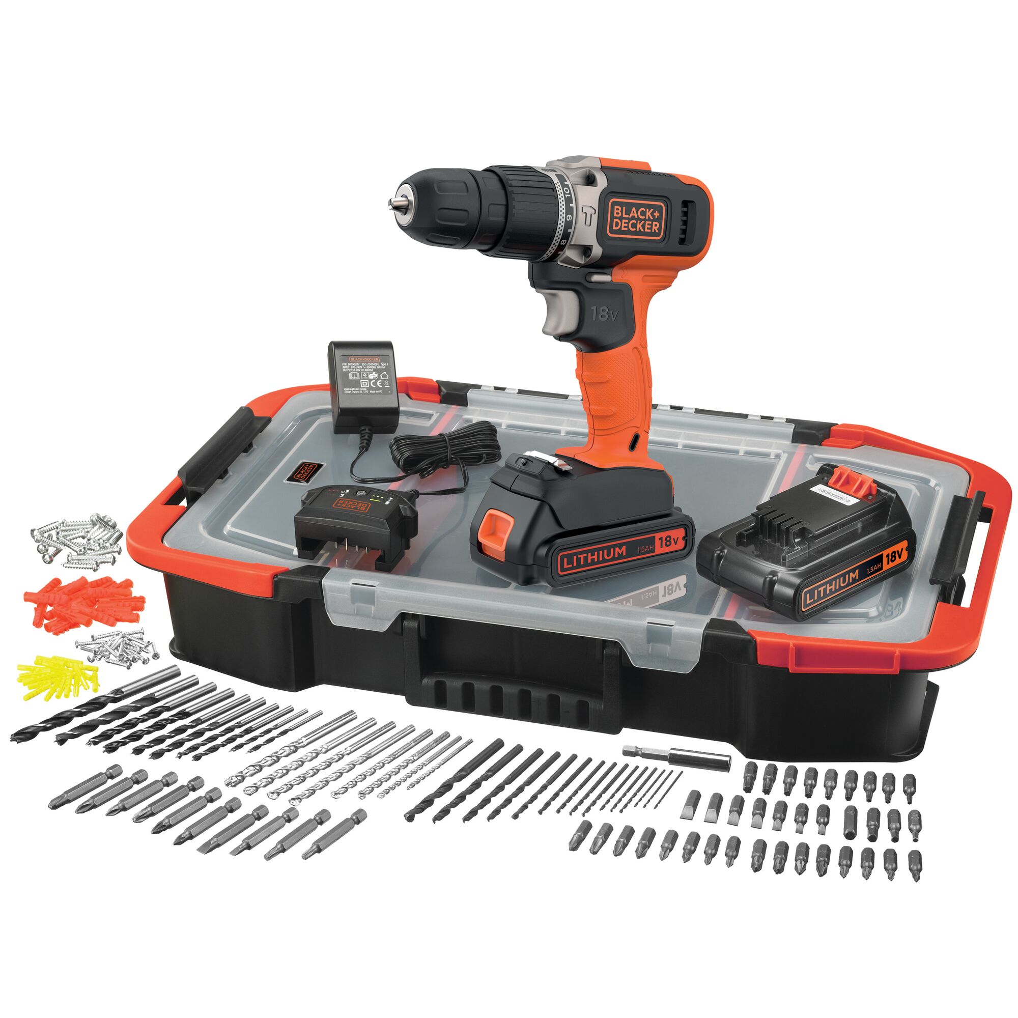 18v black best sale and decker drill