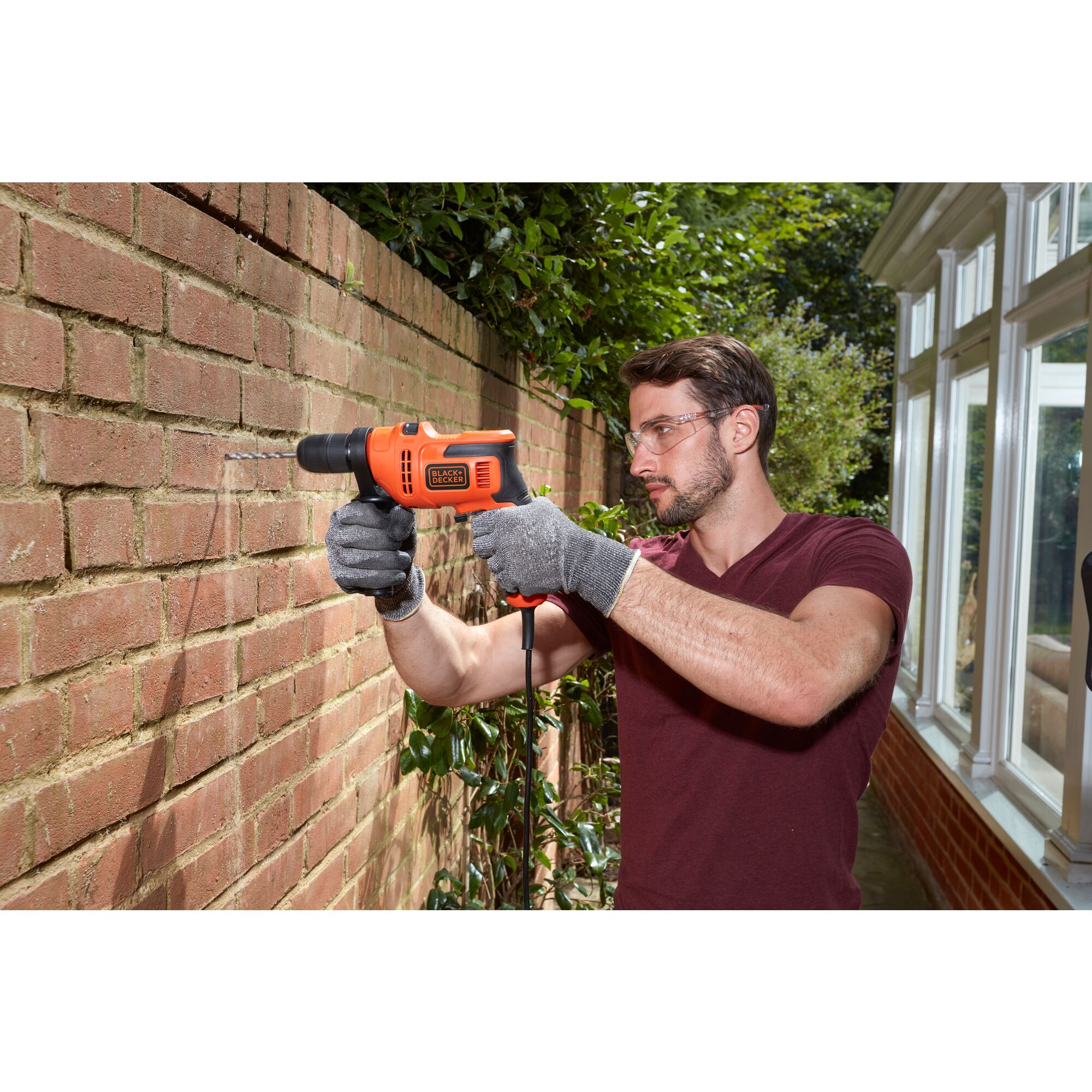 500W Corded Hammer Drill BLACK DECKER