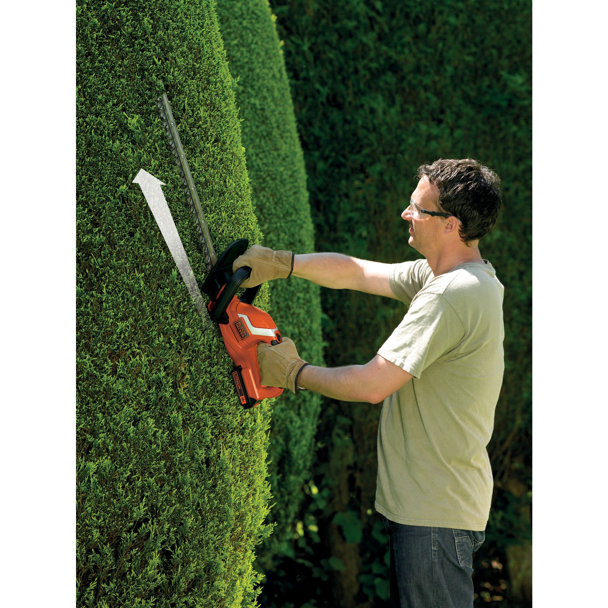 Black and decker best sale cordless hedge trimmer 18v