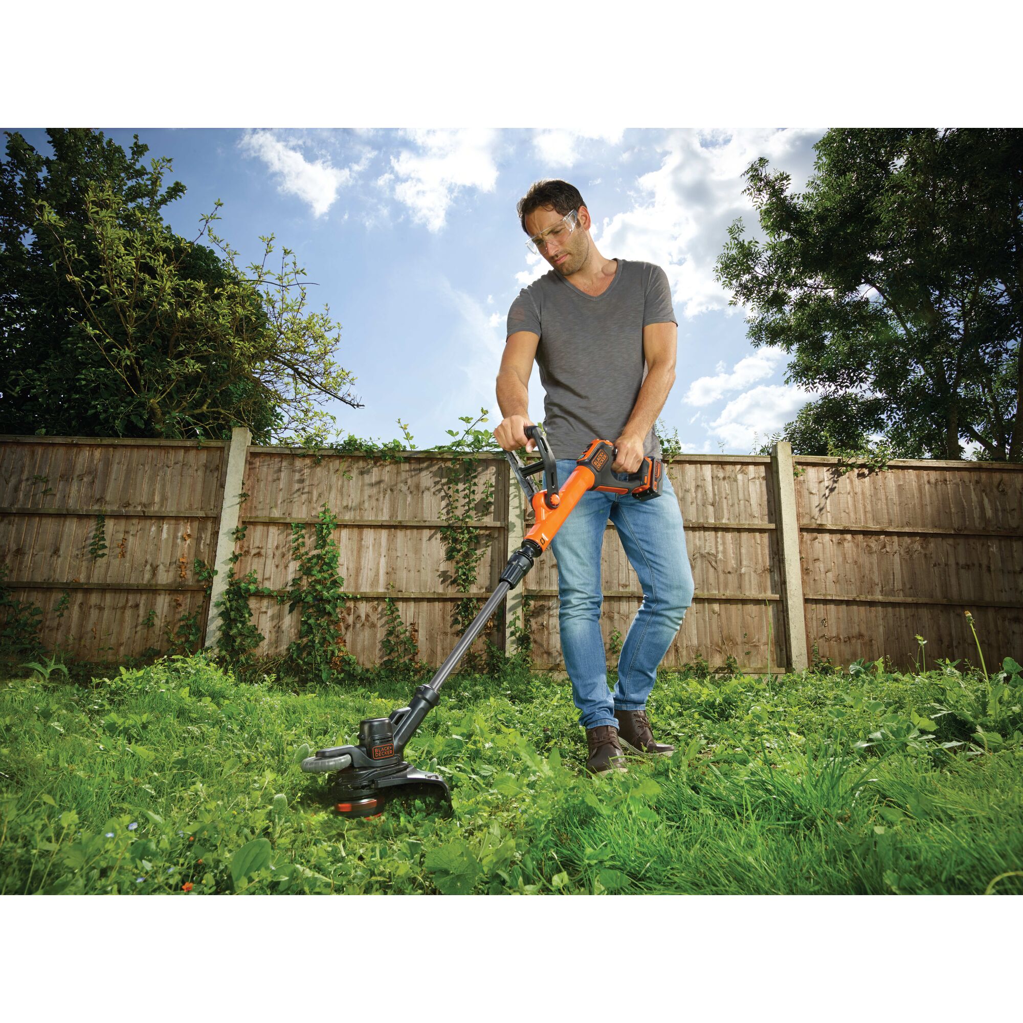 18V Cordless STRIMMER 30CM String Trimmer with POWERCOMMAND