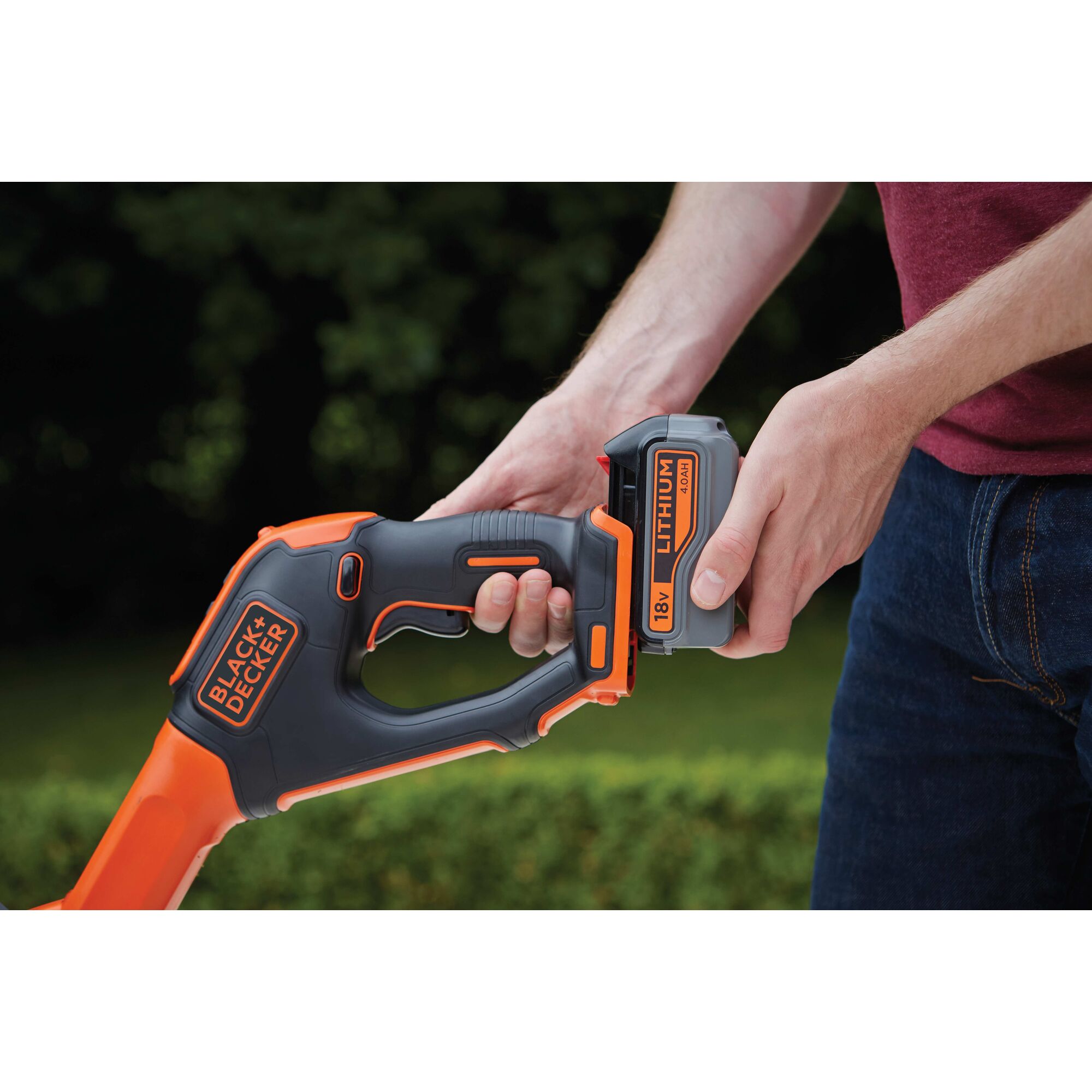 Black and decker 18v grass trimmer hot sale